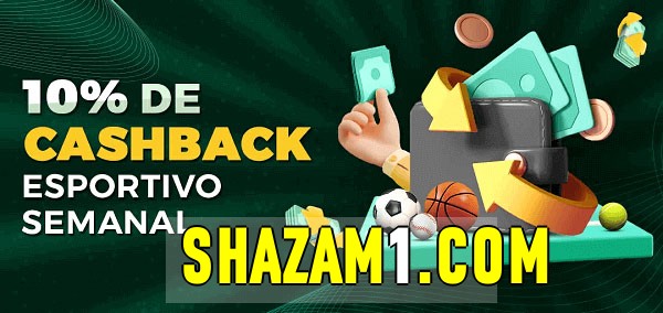10% de bônus de cashback na shazam 